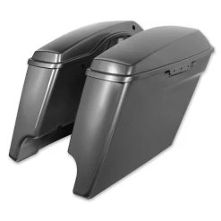HogWorkz Charcoal Pearl 4″ Extended Saddlebags