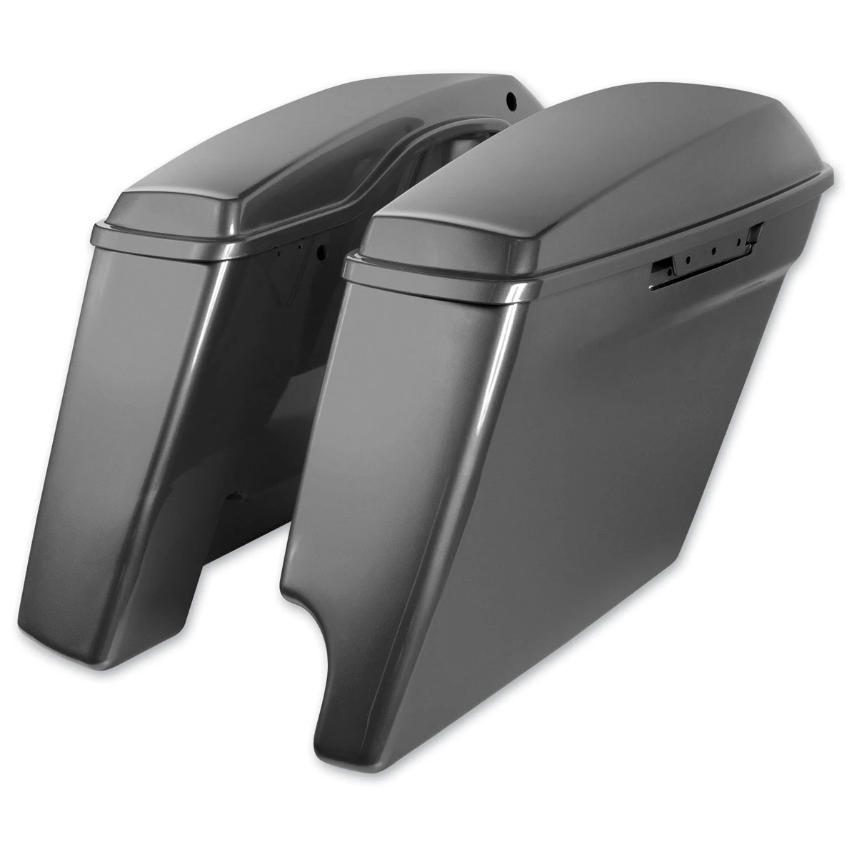 HogWorkz 2-Into-1 Extended 4" Stretched Saddlebags Charcoal Pearl 3 HogWorkz 2-Into-1 Extended 4" Stretched Saddlebags Charcoal Pearl