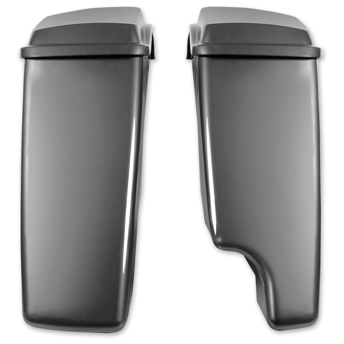 HogWorkz 2-Into-1 Extended 4" Stretched Saddlebags Charcoal Pearl 5 HogWorkz 2-Into-1 Extended 4" Stretched Saddlebags Charcoal Pearl - Image 3