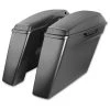 HogWorkz Dual Blocked Extended 4" Stretched Saddlebags Charcoal Pearl -fly Outlet 166 6720 A V1