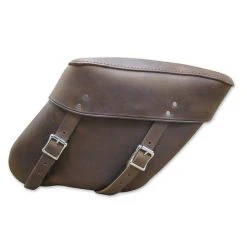 Leatherworks Inc. Leatherworks, Inc. Wide Angle Distressed Brown Economy Throwover Saddlebag