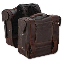 Burly Brand Voyager Dark Oak Throwover Saddlebag