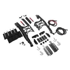 HogWorkz Stretched Saddlebag Conversion Kit With Black Brackets -fly Outlet 630 3423 E V6