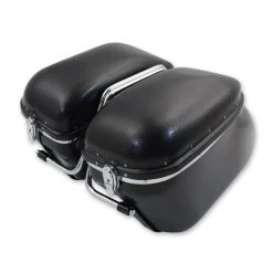 V-Twin Manufacturing Replica 'Bubble' Saddlebag Kit W/Brackets