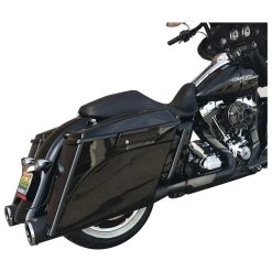 HogWorkz 4" Vivid Black Extended Saddlebags With Dual Cut-Out 12 HogWorkz 4" Vivid Black Extended Saddlebags With Dual Cut-Out -fly Outlet 753 308 E V1