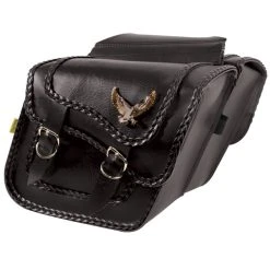 Willie And Max Willie & Max Gold & Silver Eagle Black Magic Collection Saddlebags