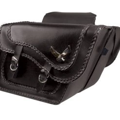 Willie And Max Willie & Max Gold & Silver Eagle Super Black Magic Collection Saddlebags
