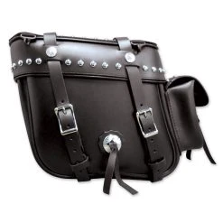 Leatherworks Inc. Leatherworks, Inc. Deluxe Box Top Studded Saddlebags