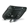 Leatherworks Inc. Leatherworks, Inc. Wide Angle Slant Box Top Studded Saddlebags