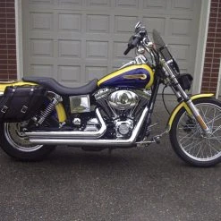 Leatherworks Inc. Leatherworks, Inc. Wide Angle Box Top Saddlebags -fly Outlet 831 357 B V1