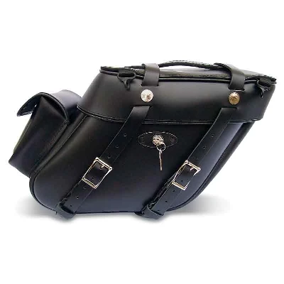 Leatherworks Inc. Leatherworks, Inc. Wide Angle Box Top Saddlebags With Rear Pockets 3 Leatherworks Inc. Leatherworks, Inc. Wide Angle Box Top Saddlebags With Rear Pockets