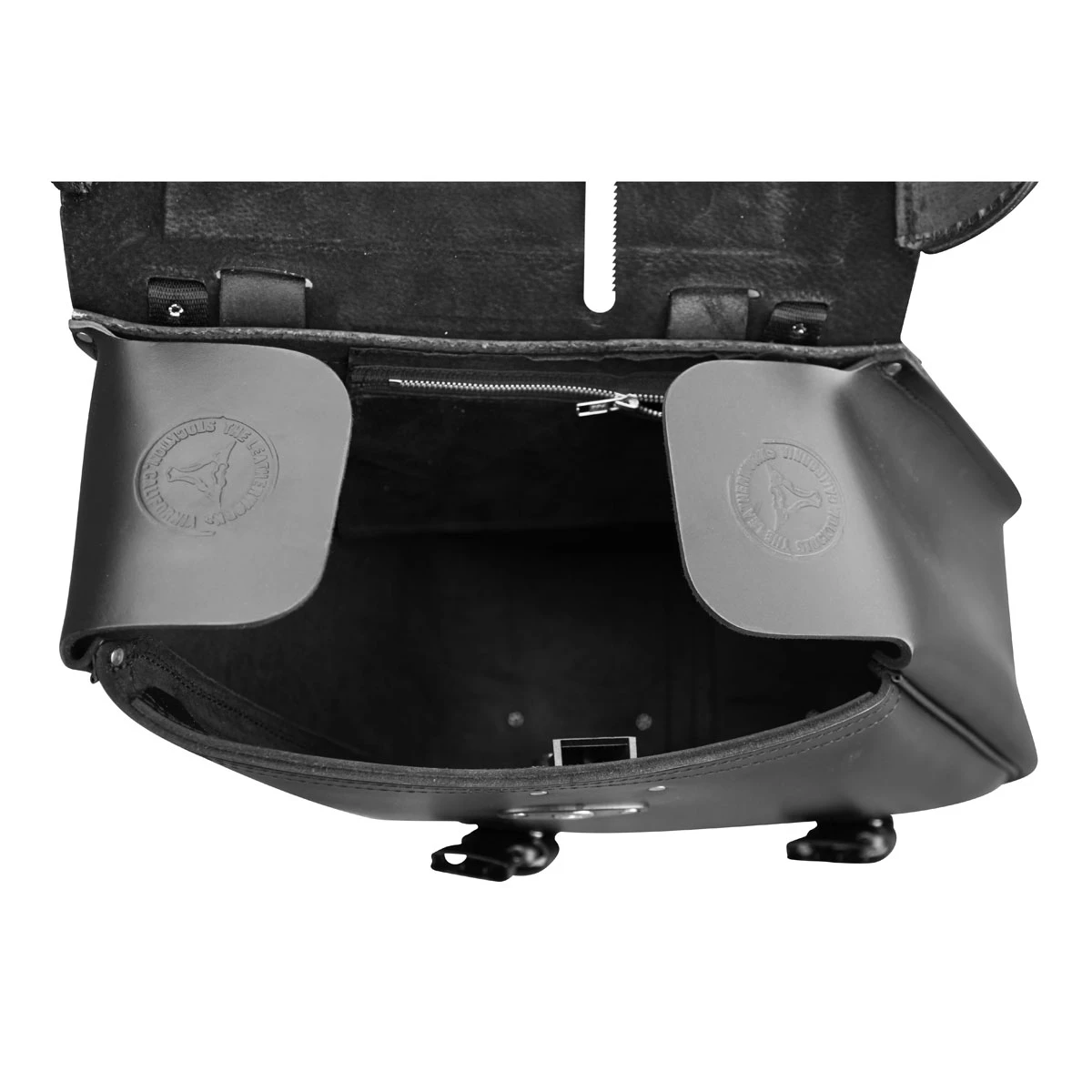 Leatherworks Inc. Leatherworks, Inc. Wide Angle Box Top Saddlebags With Rear Pockets 5 Leatherworks Inc. Leatherworks, Inc. Wide Angle Box Top Saddlebags With Rear Pockets - Image 3