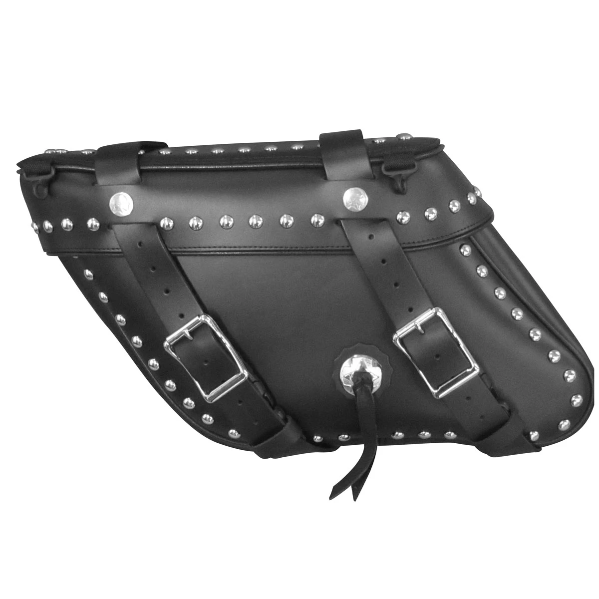 Leatherworks Inc. Leatherworks, Inc. Wide Angle Slant Box Top Studded Saddlebags 3 Leatherworks Inc. Leatherworks, Inc. Wide Angle Slant Box Top Studded Saddlebags
