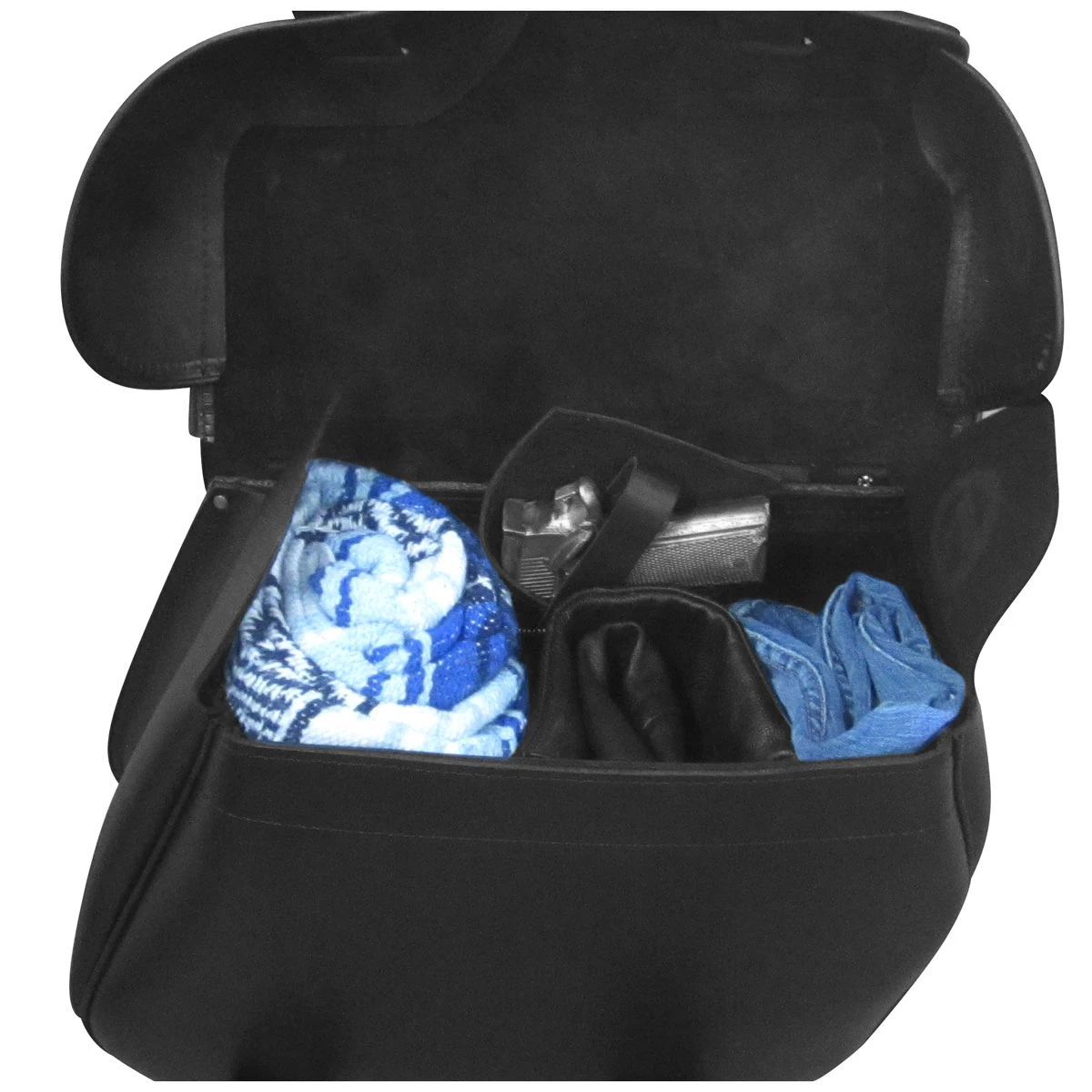 Leatherworks Inc. Leatherworks, Inc. Angle Split Lid Box Saddlebags 5 Leatherworks Inc. Leatherworks, Inc. Angle Split Lid Box Saddlebags - Image 3