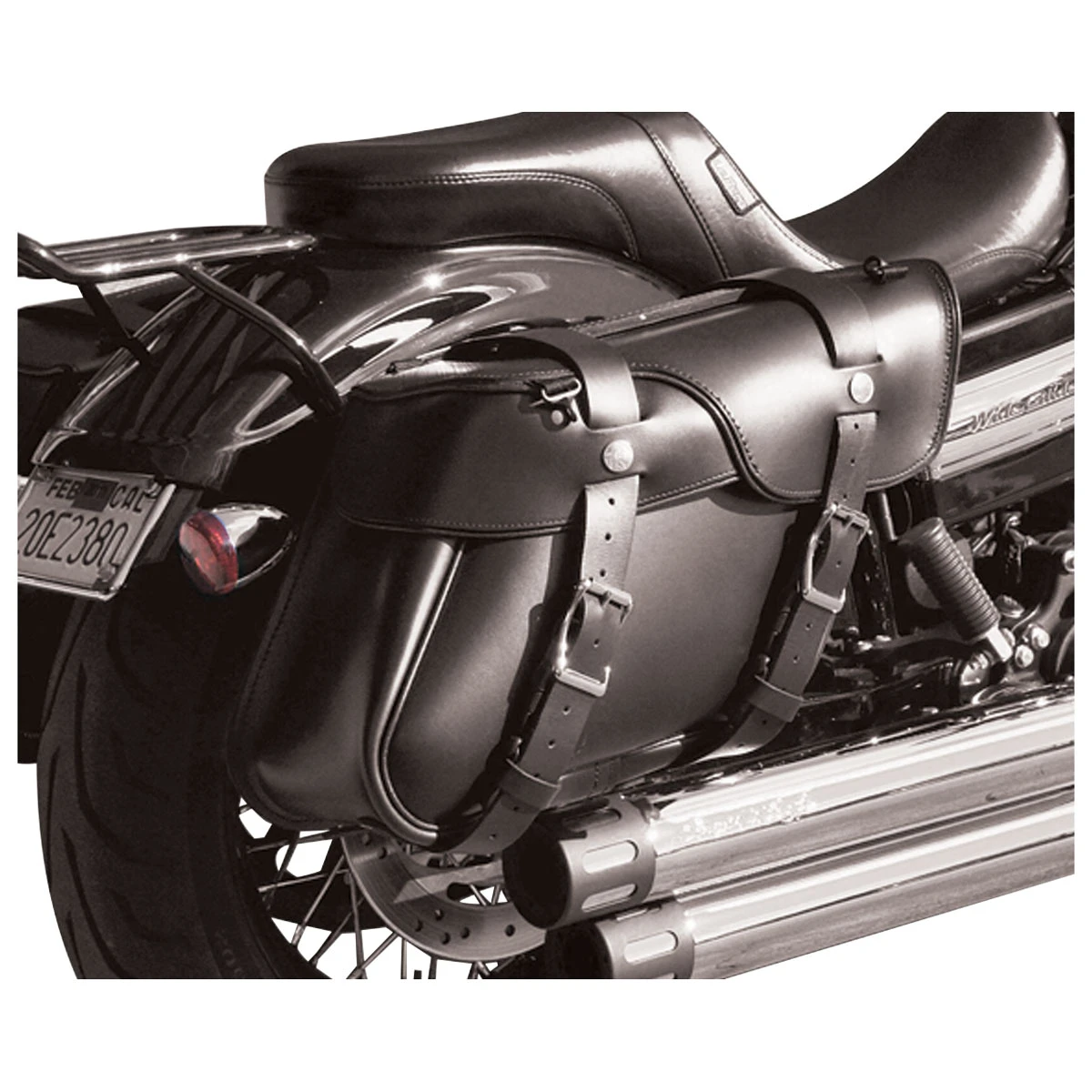 Leatherworks Inc. Leatherworks, Inc. Angle Split Lid Box Saddlebags 6 Leatherworks Inc. Leatherworks, Inc. Angle Split Lid Box Saddlebags - Image 4