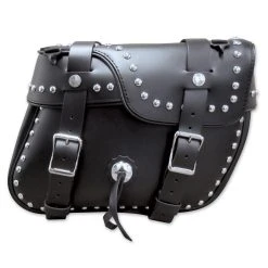 Leatherworks Inc. Leatherworks, Inc. Angle Split Lid Box Studded Saddlebags