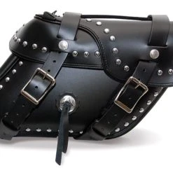 Leatherworks Inc. Leatherworks, Inc. Angle Split Lid Studded Saddlebags