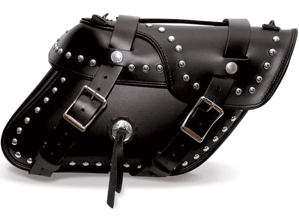 Leatherworks Inc. Leatherworks, Inc. Angle Split Lid Studded Saddlebags 3 Leatherworks Inc. Leatherworks, Inc. Angle Split Lid Studded Saddlebags