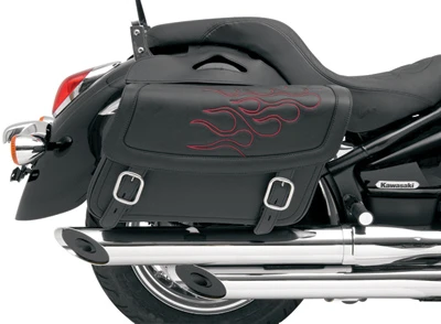 Saddlemen Highwayman Tattoo Dark Red Stitch Medium Throwover Saddlebags 3 Saddlemen Highwayman Tattoo Dark Red Stitch Medium Throwover Saddlebags