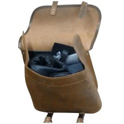 Leatherworks Inc. Leatherworks, Inc. Distressed Brown Throwover Saddlebags -fly Outlet 831 785 C V3