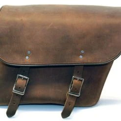 Leatherworks Inc. Leatherworks, Inc. Distressed Brown Economy Bolt-On Saddlebags