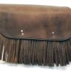 Leatherworks Inc. Leatherworks, Inc. Distressed Brown Economy Bolt-On Saddlebags With Fringe