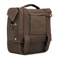 Burly Brand Voyager Waxed Canvas Single Saddlebag