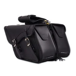 Dream Apparel Saddlebag & Accessory Plain Throwover Zip-Off Saddlebags