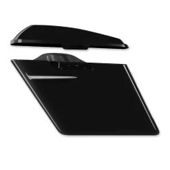 HogWorkz 4″ Vivid Black Extended Saddlebags With Single Cut Out -fly Outlet 903 727 C V1